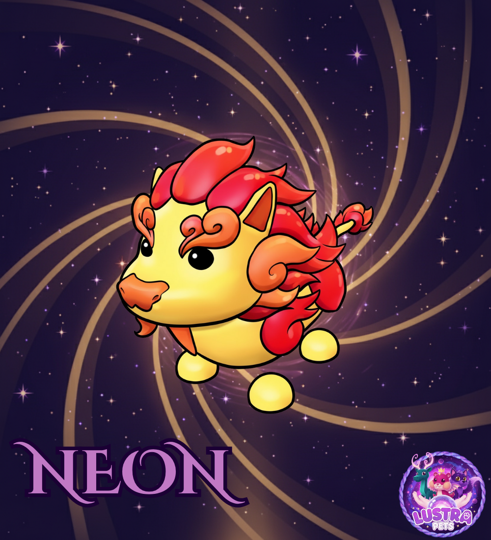 Neon Guardian Lion