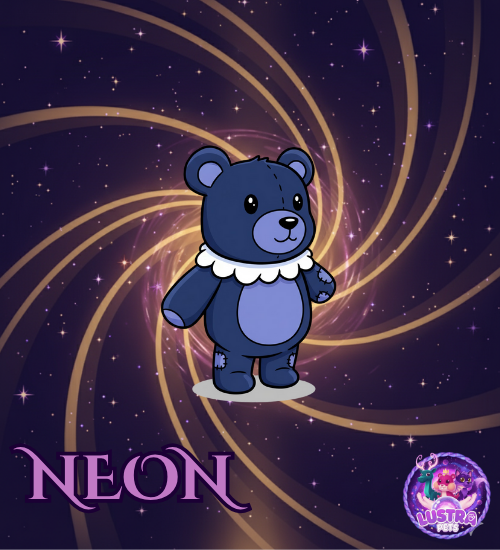 Neon Lunar Moon Bear