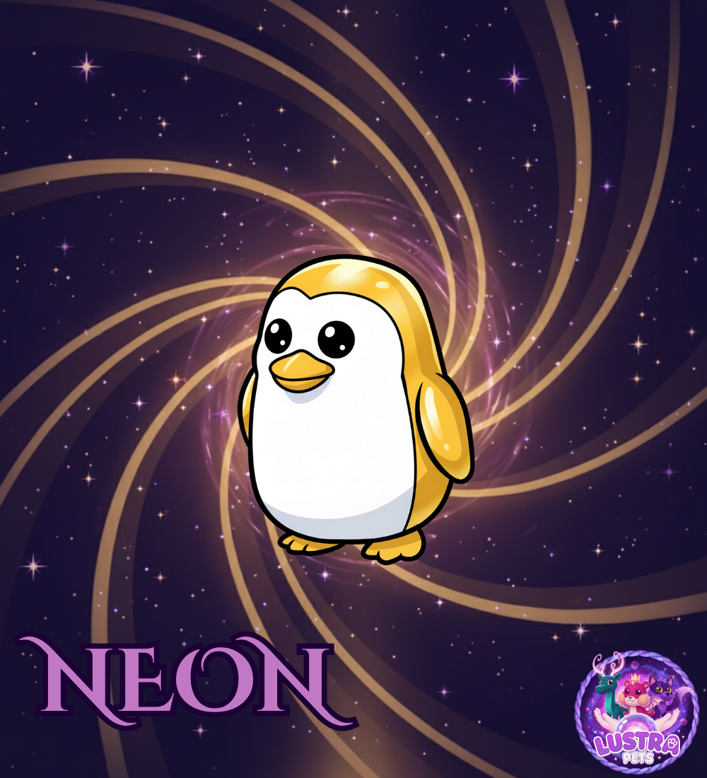 Neon Golden Penguin