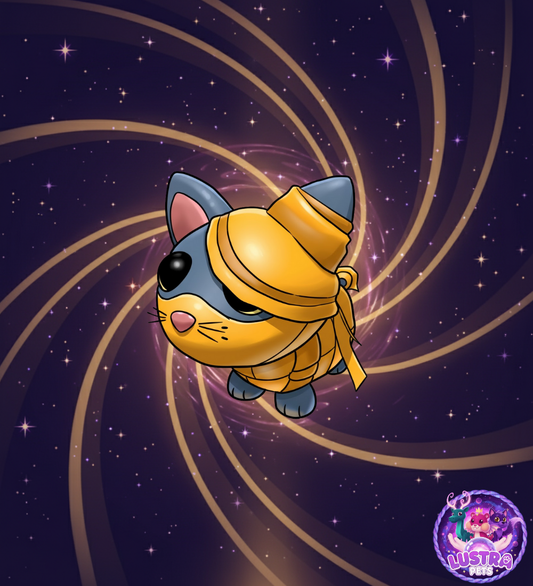 Halloween Golden Mummy Cat