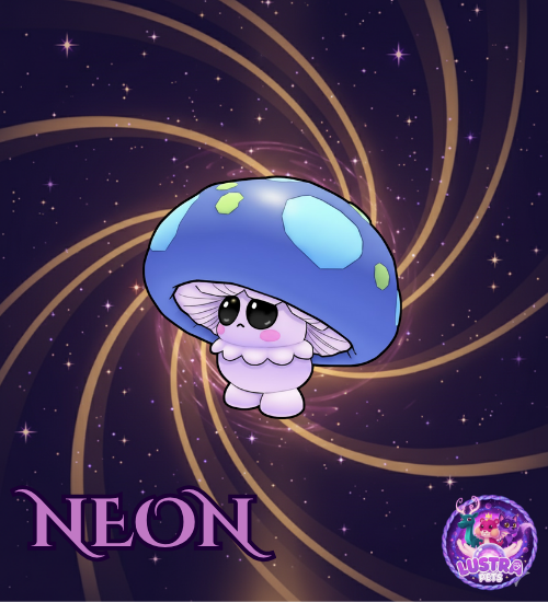 Neon Mushroom Friend
