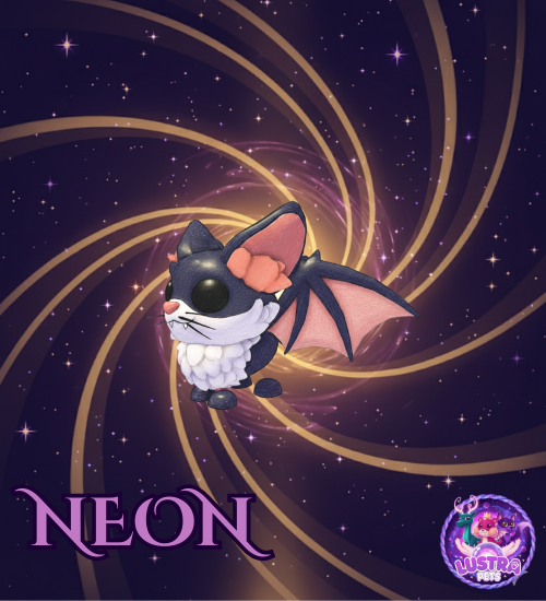 Neon Kitty Bat